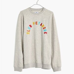 Madewell Club Petanque Limited Edition 100% Cotton Rainbow University Sweatshirt